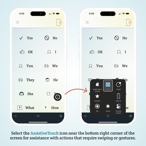 How To Control AAC With Eye Tracking (iOS 18 Tutorial) · Spoken · Tap ...